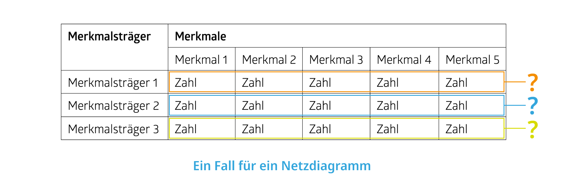 Ein Fall für Netzdiagramme